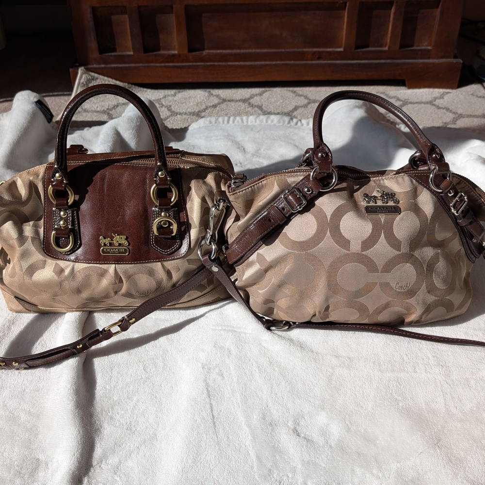 Coach Brown Signature Handbag
